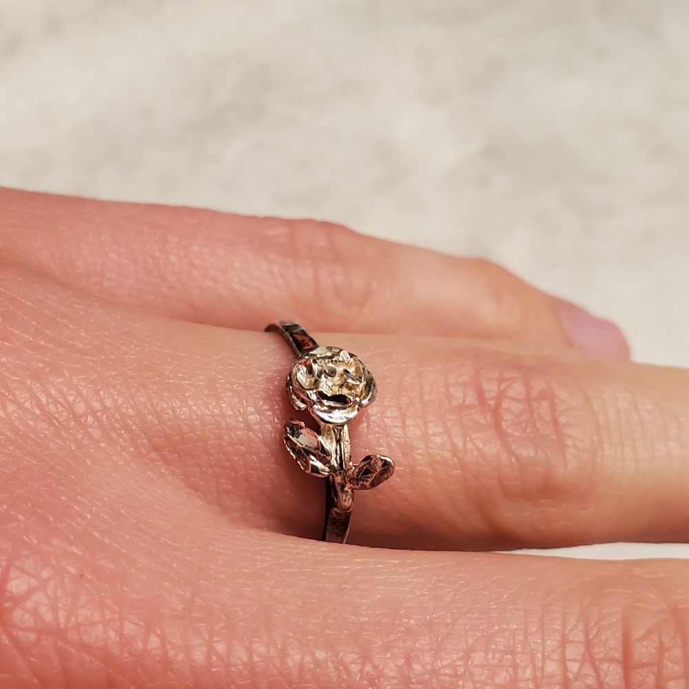 Silver Rose Ring - image 3